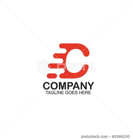 C Motion letter logo design vector template - Stock Illustration ...