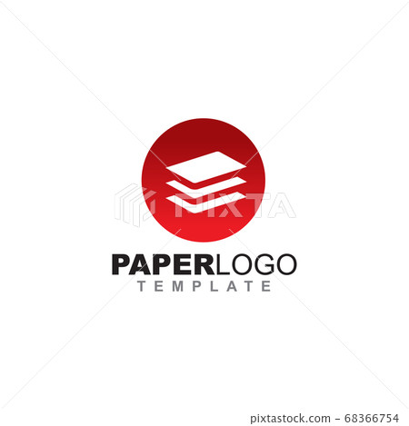 Paper icon logo design vector template 68366754
