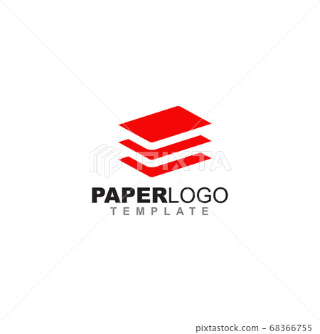 Paper icon logo design vector template 68366755