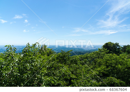 Cityscape seen from Mt. Takao mountain trail Cityscape seen from Mt. Takao mountain trail 68367604