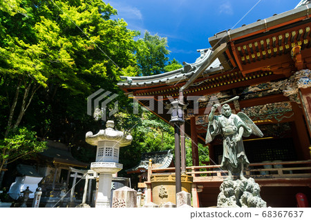 飯mountain宮根的高尾山步道，本堂和天狗雕像 68367637