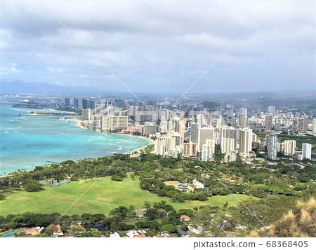 夏威夷鑽石頭的景色 夏威夷鑽石頭的景色 68368405