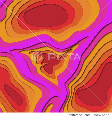 3D abstract background and paper cut shapes. 3D abstract background and paper cut shapes. 68376456