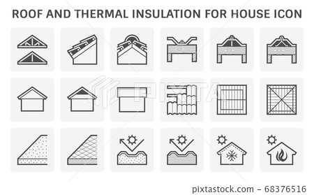 Roof tile and structure and thermal insulation for 68376516