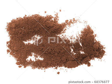 Ground coffee on white Ground coffee on white 68376877