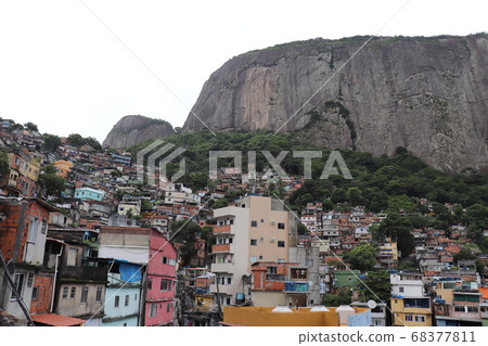 Cityscape of Rocinha district, favela in Rio, Brazil (1) 68377811