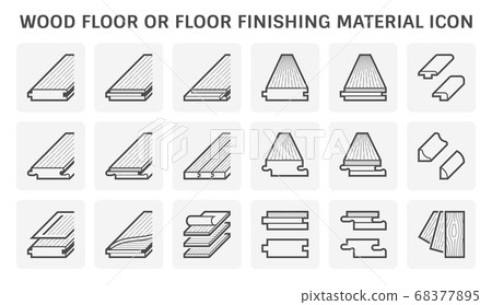 Wood floor or floor finishing and material vector 68377895
