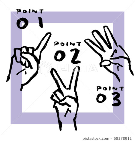 手手指手寫插圖點 手手指手寫插圖點 68378911