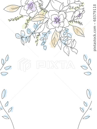 簡約花藝迎賓板 簡約花藝迎賓板 68379118