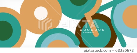 Circles and lines abstract background for covers, banners, flyers and posters and other templates 68380678