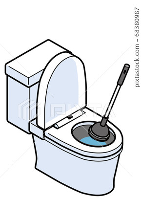 Western toilet and rubber cup 68380987