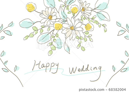 Simple flower welcome board 68382004