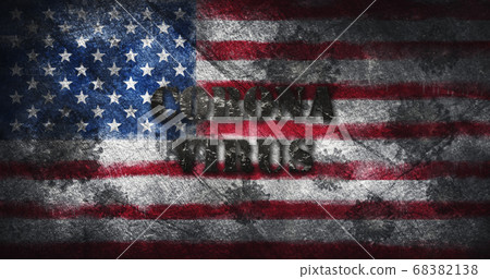 Coronavirus outbreak pandemic all over United States of America 3D illsutration Coronavirus outbreak pandemic all over United States of America 3D illsutration 68382138