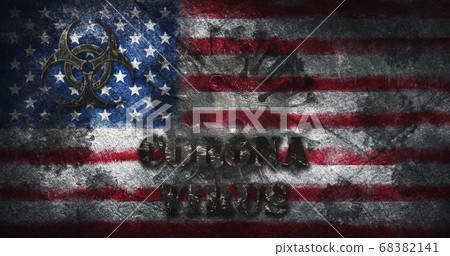 CoronaviruCoronavirus outbreak pandemic all over United States of America 3D illsutration CoronaviruCoronavirus outbreak pandemic all over United States of America 3D illsutration 68382141