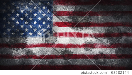 Coronavirus outbreak pandemic all over United States of America 3D illsutration Coronavirus outbreak pandemic all over United States of America 3D illsutration 68382144