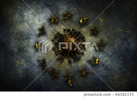 Coronavirus, COVID-19 outbreak pandemic all over European Union. Infected EU 68382155