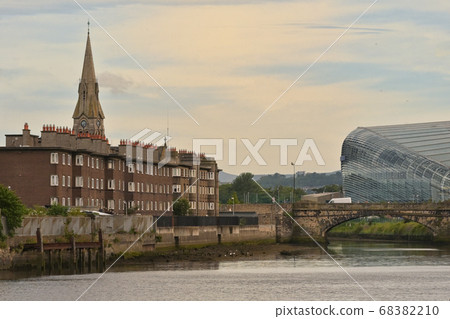 Dublin, Ireland - July 30, 2020 Grand Canal Docks 68382210