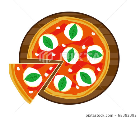 Vector illustration of margherita pizza 68382392
