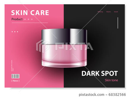 cosmetic cream and body lotion poster premium skin care products vector design. 68382566