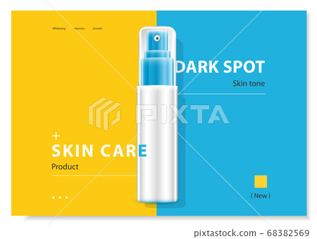 cosmetic cream and body lotion poster premium skin care products vector design. 68382569