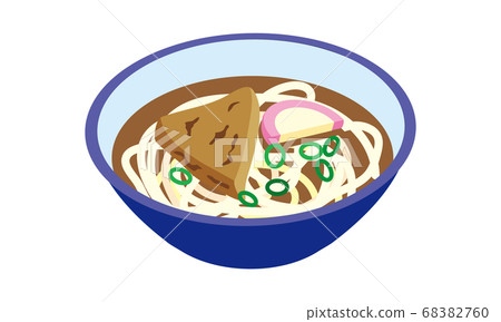 Warm and hot udon noodles served in a bowl Warm and hot udon noodles served in a bowl 68382760