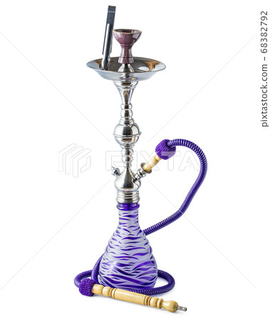 Isolated hookah or water pipe with hose 68382792