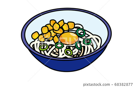 Warm Kamatama udon served in a bowl Warm Kamatama udon served in a bowl 68382877