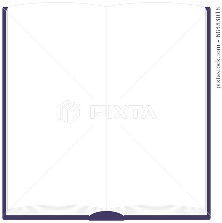 Book Spread Frame Illustration *This is the size of 2 pages of A4 tri-fold size Vector 68383018
