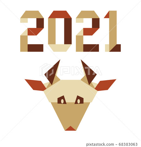 New Year Bull Ox Symbol 2021 Chinese Origami New Year Bull Ox Symbol 2021 Chinese Origami 68383063