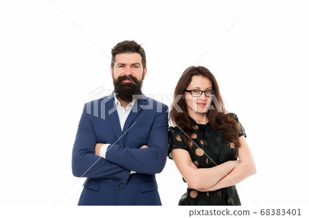 Portrait of smiling business partners. Business 68383401