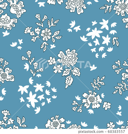 Seamless print with small plants. 68383557