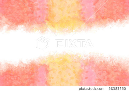 紅色黃色秋天抽像水彩背景 紅色黃色秋天抽像水彩背景 68383560