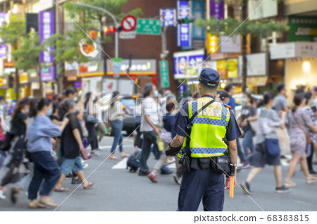 巡邏，警戒，警察，パトロール、警戒、警察、Patrol, alert, police, 68383815