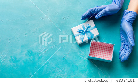 gift box special occasion hands present gift box special occasion hands present 68384191