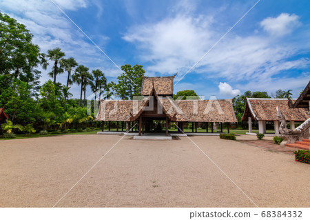 Wat Ton Kain or Ton Kain temple ( Wat Intrarawat ),Ancient temple ,a wooden chapel , Chiangmai, Thailand Wat Ton Kain or Ton Kain temple ( Wat Intrarawat ),Ancient temple ,a wooden chapel , Chiangmai, Thailand 68384332
