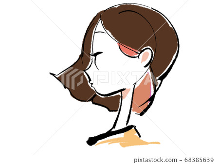 一個短髮的女人的配置文件 68385639