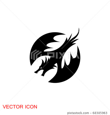 Dragon icon, Dragon logo vector design...-插圖素材 [68385963] - PIXTA圖庫
