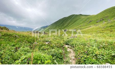 Travel to the mountainous region of Georgia 68386455