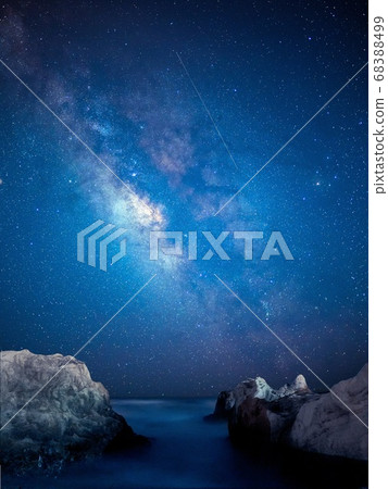 Milky Way and Meteor 68388499