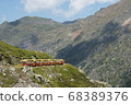 Petit Tran of Altost running on the mountain surface 68389376