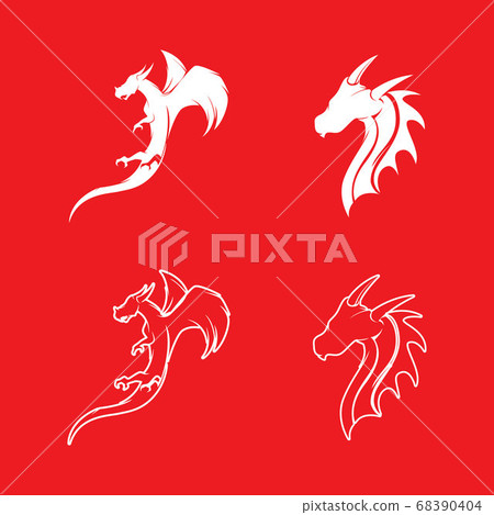 Dragon vector icon illustration-插圖素材 [68390404] - PIXTA圖庫