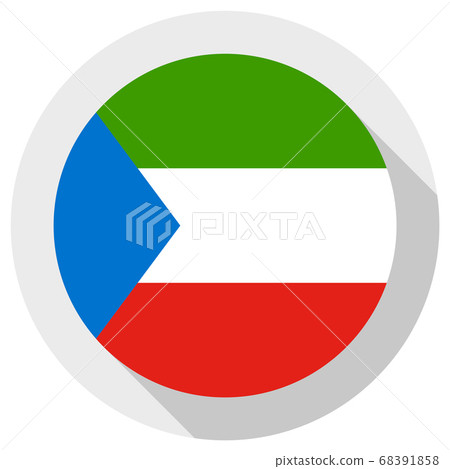 Flag of Equatorial Guinea, Round shape icon on 68391858
