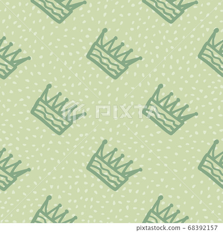 Simple seamless pattern with contoured crowns 68392157