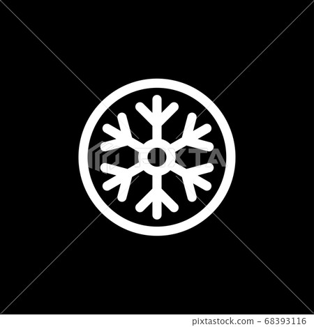 Cold icon. Snowflake sign icon. Air conditioning Cold icon. Snowflake sign icon. Air conditioning 68393116