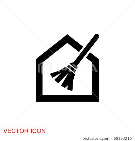 Cleaning icon. Industrial Cleaning Services Risky 68393210