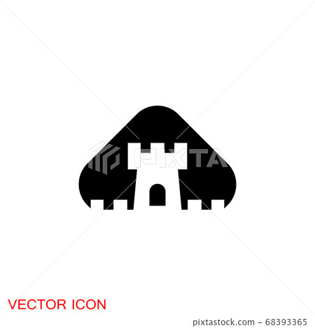 Castle icon. Castle tower icon or symbol. Vector Castle icon. Castle tower icon or symbol. Vector 68393365