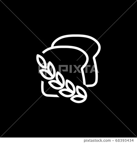 Bread icon. Bread bakery symbol vector Bread icon. Bread bakery symbol vector 68393434