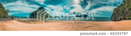 Koh Phak Bia paradise beach, island in the Andaman Sea between Phuket and Krabi Thailand Koh Phak Bia paradise beach, island in the Andaman Sea between Phuket and Krabi Thailand 68393797