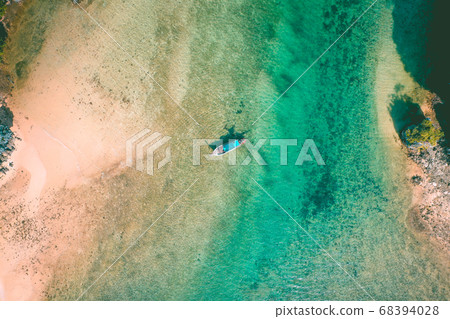 Aerial view of Koh Phak Bia, island in the Andaman Sea between Phuket and Krabi Thailand Aerial view of Koh Phak Bia, island in the Andaman Sea between Phuket and Krabi Thailand 68394028