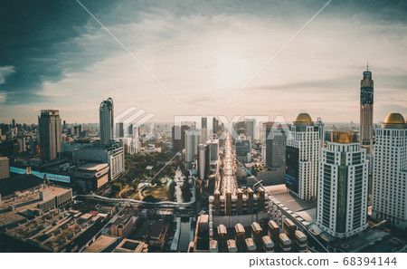 Petchaburi and Central Embassy Aerial views in Ploenchit, Bangkok, Thailand Petchaburi and Central Embassy Aerial views in Ploenchit, Bangkok, Thailand 68394144